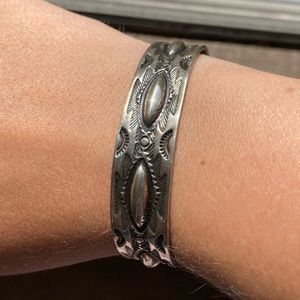 Vintage Silver Native American cuff - handmade!